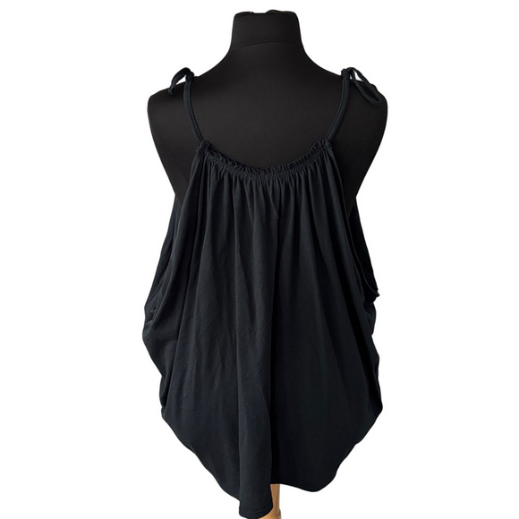 Free People Beach Black Oversized Swim Cover-Up size L - Picture 3 of 8
